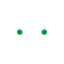 Hypoallergenic 925 Silver Post Sparkling Stud Earrings, Six-Prong Solitaire Dainty Everyday Piercing Jewelry for Women, Green/Blue