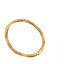 925 Sterling Silver Starry Pavé Möbius Bracelet, 24K Gold Plated Irregular Vintage Style for Women