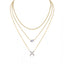 Gold Moissanite Layering Choker for Women, 925 Silver Anti-Tarnish Light Luxury Cross-Border Bestseller