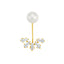 Fan-Shaped CZ Pearl Brooch Pin — Light Luxury Anti-Exposure Corsage, Versatile Suit Coat Jewelry Gift for Women