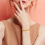 Vintage Gold Plated Copper Alloy Hollow Buddha Bead Bracelet — Light Luxury Dainty Minimalist Jewelry for Women, Elegant Retro Gift