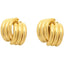 Edgy Geometric 6-Line Stud Earrings for Women, Hypoallergenic Titanium Steel Minimalist Statement Jewelry