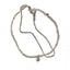 Dainty Double Strand Pearl Stardust Anklet for Women, 925 Sterling Silver Handmade Korean Minimalist