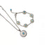 Vintage Turquoise Daisy Convertible Necklace Bracelet for Women, 925 Sterling Silver Light Luxury