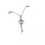 Light Luxury 925 Sterling Silver Iris Key Pendant Necklace for Women, Cool Elegance Refined Charm