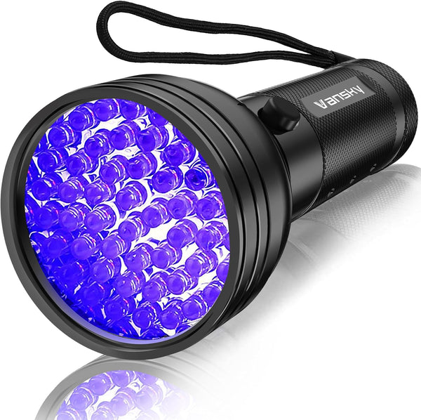 Vansky uv flashlight black light, 51 led blacklight pet urine detector for dog/cat urine, dry stains, bed bug, resin curing, scorpions finder