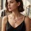 New Gold Niche Luxury Moissanite Pendant Necklace, 925 Sterling Silver Layering Piece, Trendy European American Style