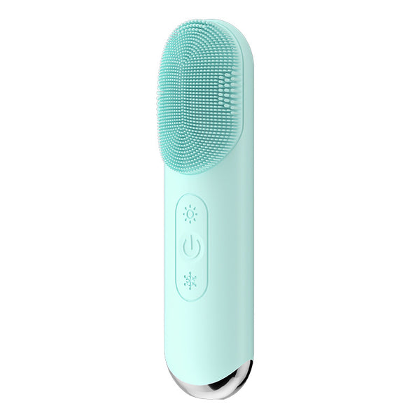 Hot Cold Compress Sonic Facial Cleansing Brush Waterproof Rechargeable Ultrasonic Face Massager Pore Deep Cleansing Beauty Instrument