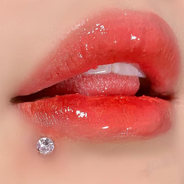 Bling Internally Threaded Lip Ring & Cartilage Stud — Sparkling CZ Labret, Edgy Hot Girl, Hypoallergenic Surgical Steel, Satan’s Child Style